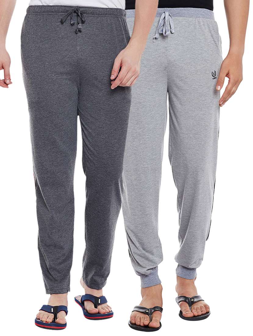 multi colored cotton  full length track pant