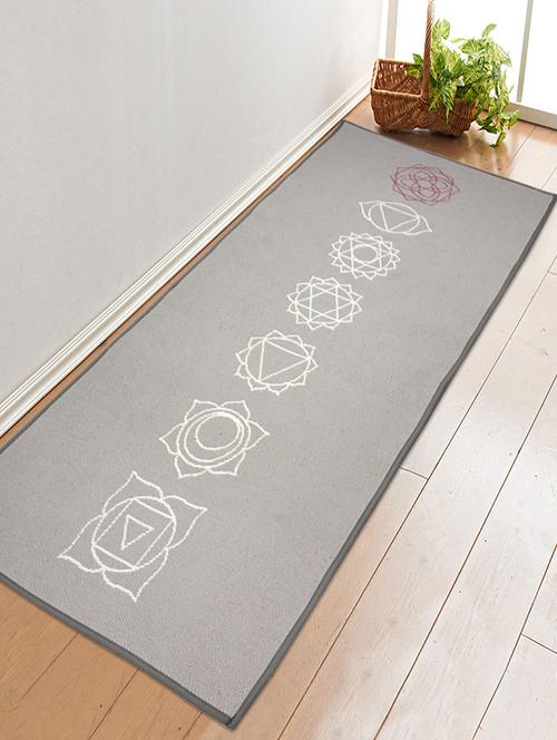 cotton handloom made anti skid yoga/exercise rugs -70x170 cm - 15235358 - Standard Image - 0