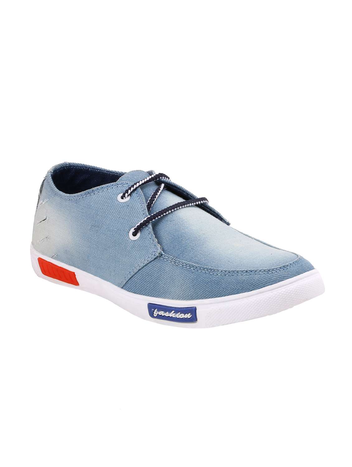 blue denim lace up sneaker - 15237867 - Zoom Image - 0