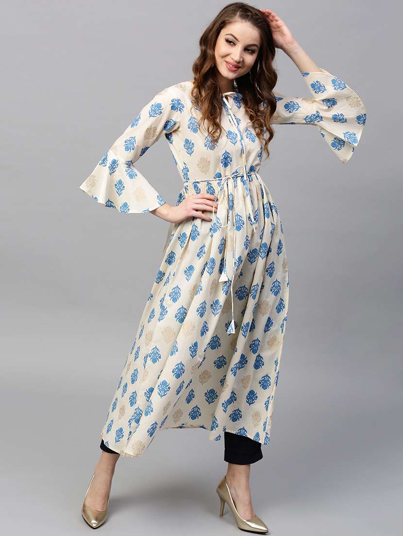 bell sleeves flared kurta