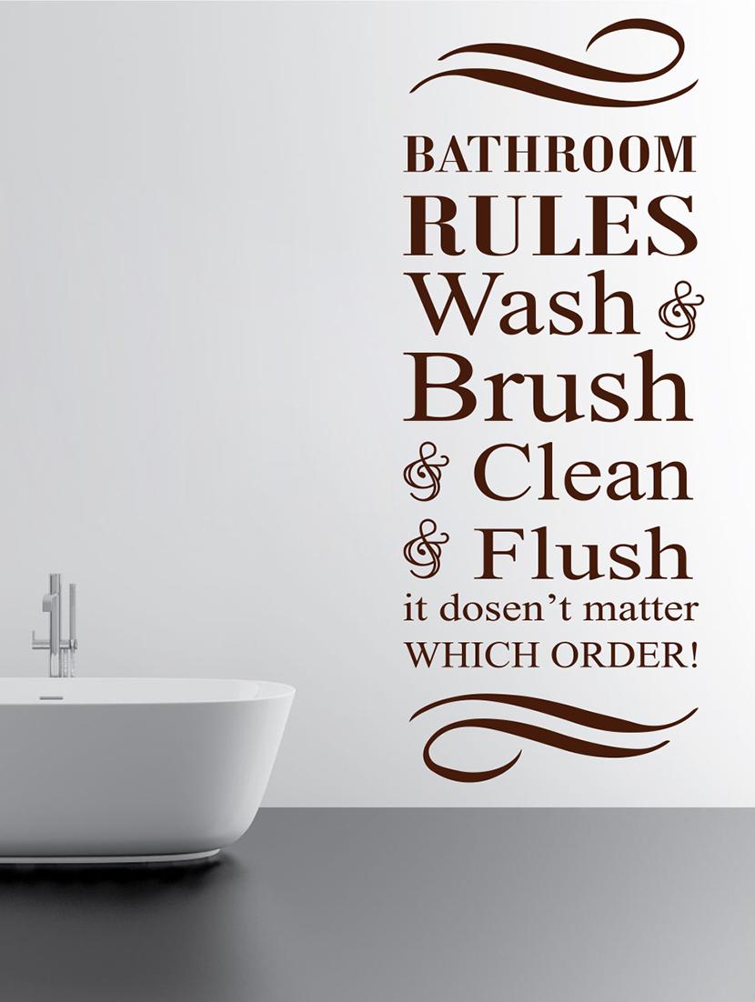 Bathroom Rules Wall Decal By Decor Kafe Online Ping For Bathroom Rules Wall Decal By Decor Kafe Online Ping For Decals Stickers In India 15244441
