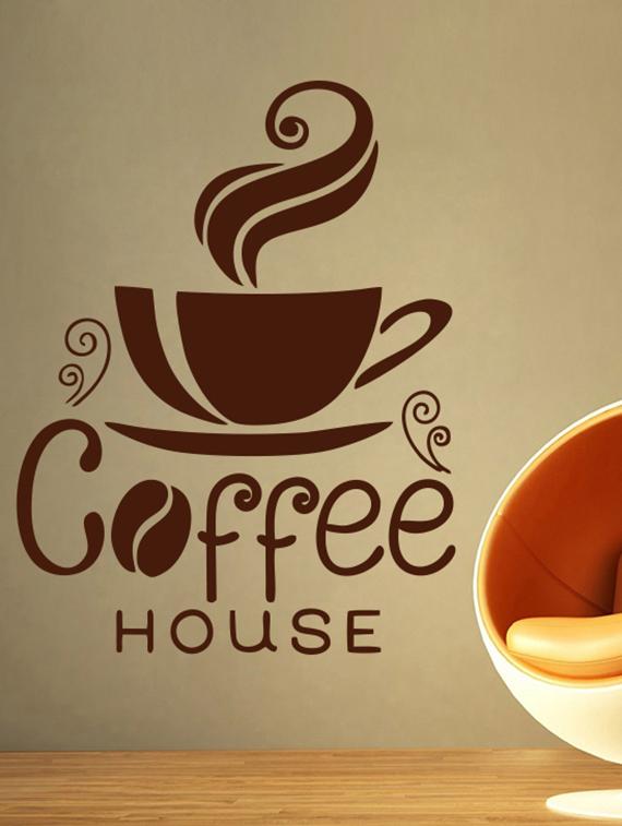 Coffee Decals Drinker Coffee House Wall Decal By Decor Kafe Online Ping For Decals Stickers In India 15245554