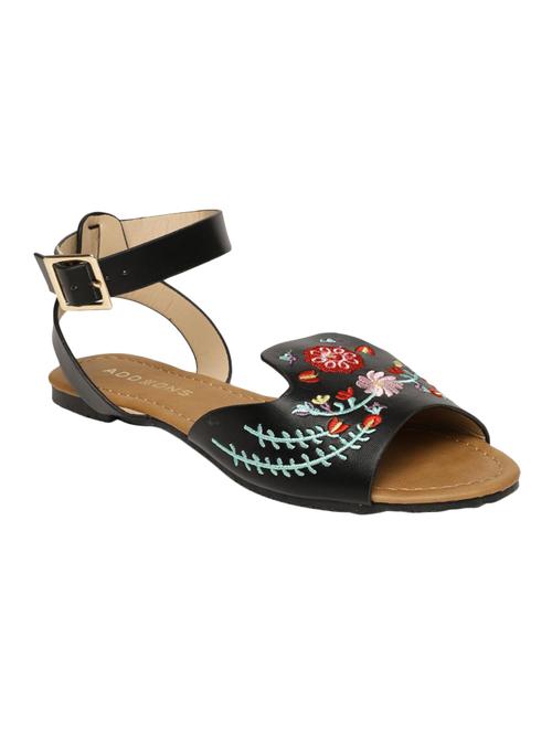 black ankle strap sandal - 15249470 - Standard Image - 0
