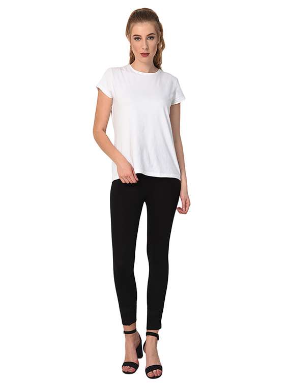 black solid leggings - 15249778 - Standard Image - 3