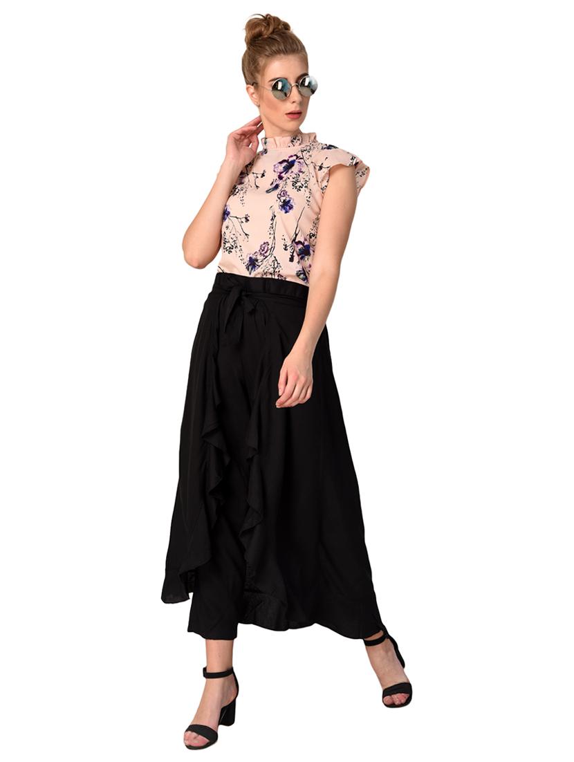 black rayon palazzos - 15254202 - Standard Image - 3