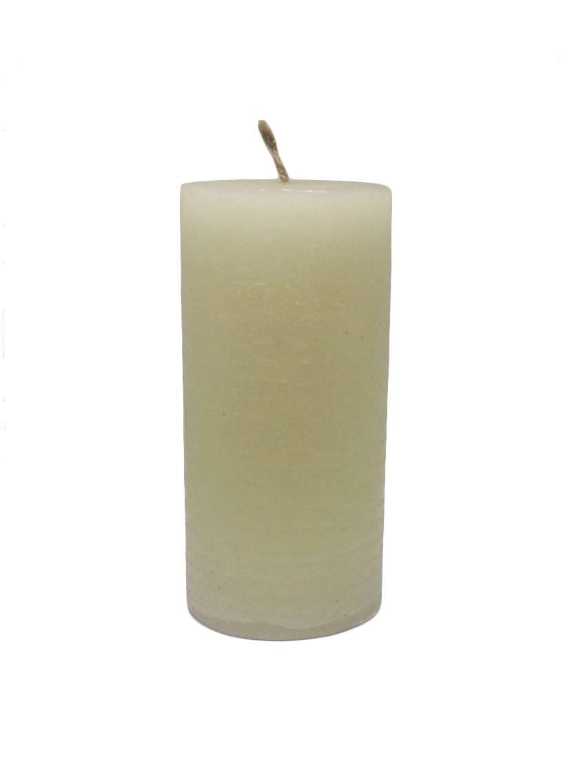 white pillar candle