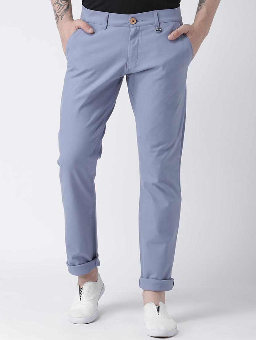 blue cotton chinos - 15258488 - Zoom Image - 0
