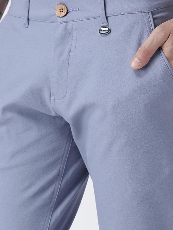 blue cotton chinos - 15258488 - Standard Image - 3