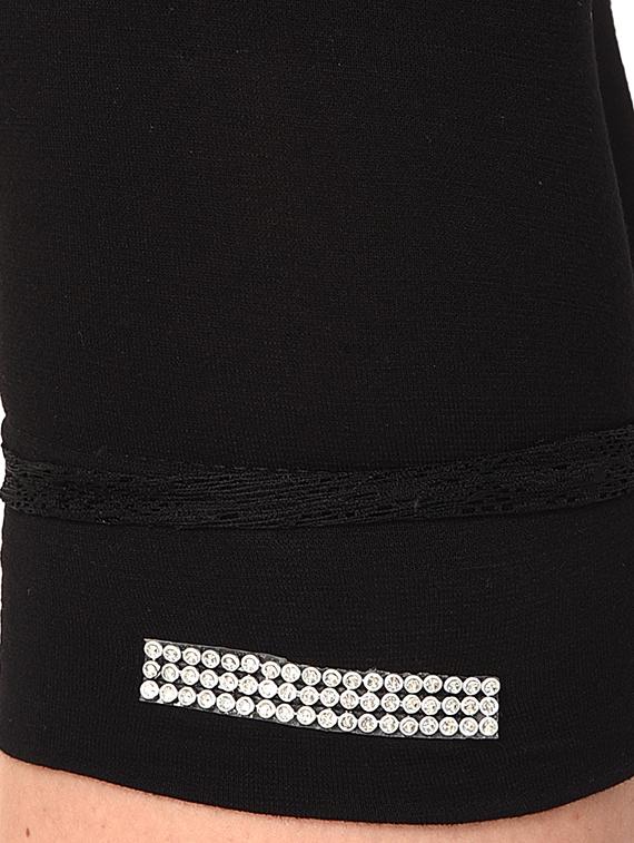 set of black solid leggings capri - 15258675 - Standard Image - 8