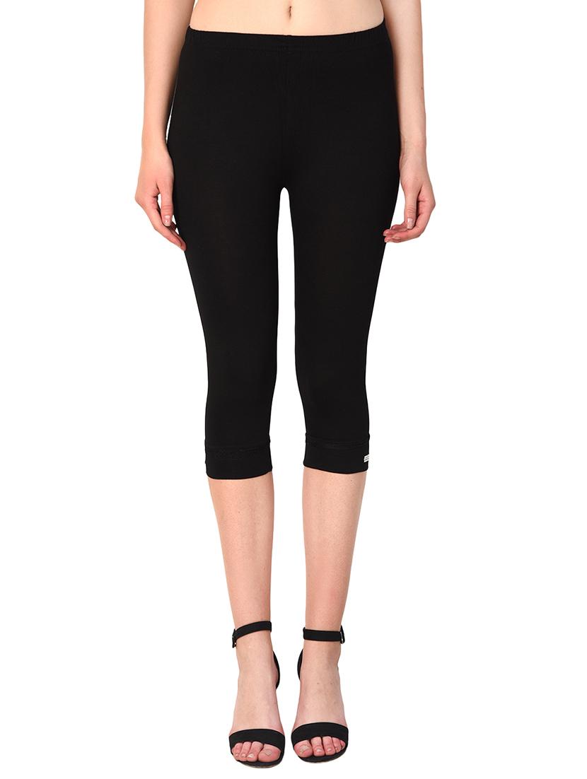 set of 2 multicolored solid leggings capri - 15258689 - Standard Image - 5