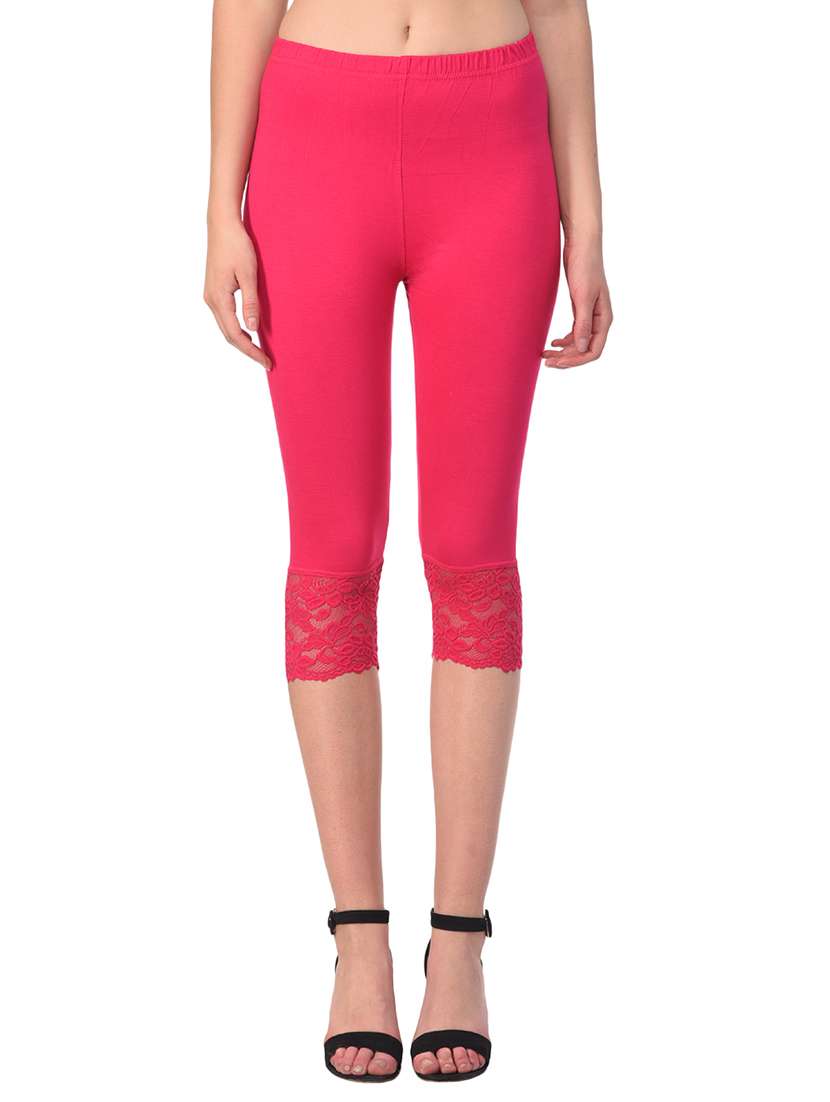 set of 2 multicolored solid leggings capri - 15258713 - Standard Image - 5