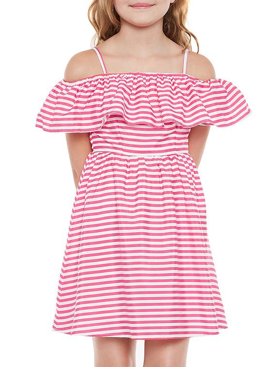 pink polyester frock - 15260643 - Zoom Image - 0