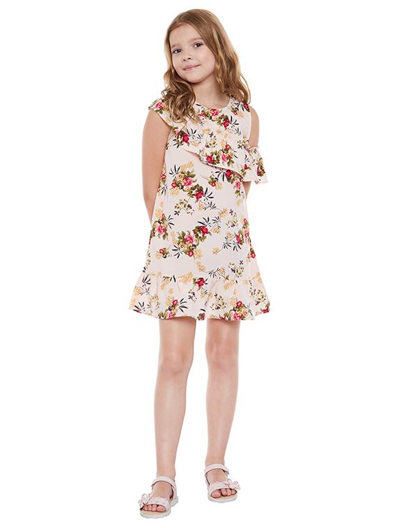 orange polyester frock - 15260656 - Standard Image - 3