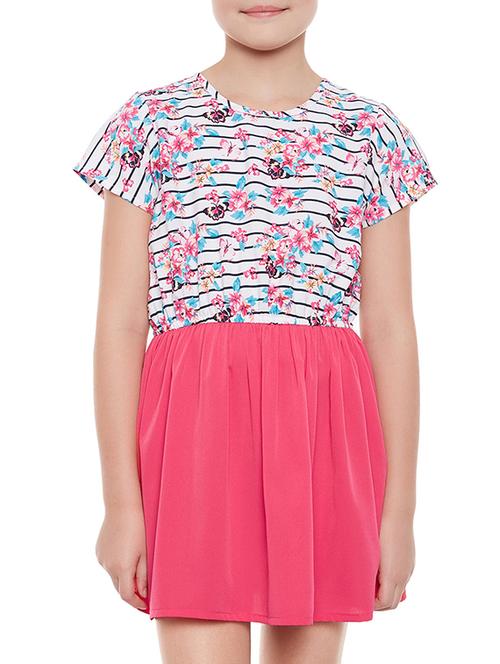 multi colored polyester frock - 15260663 -  Standard Image - 0