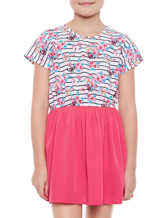 multi colored polyester frock - 15260663 -  Zoom Image - 0