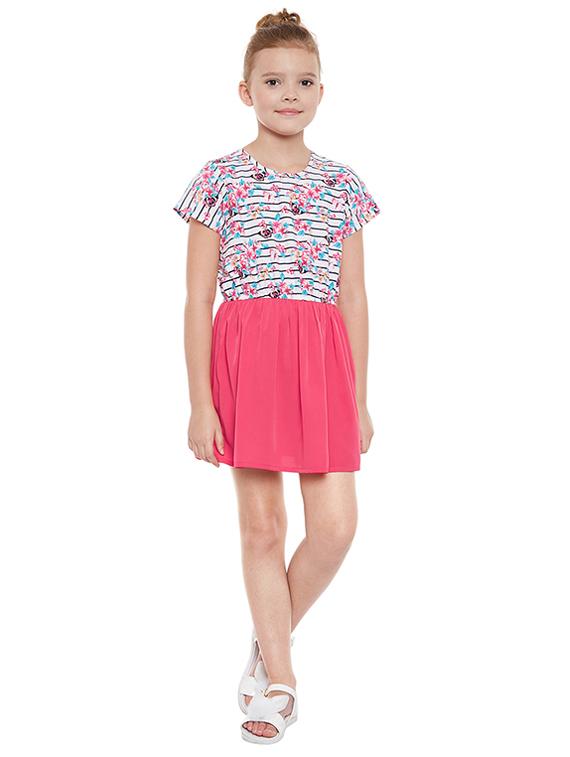 multi colored polyester frock - 15260663 - Standard Image - 3