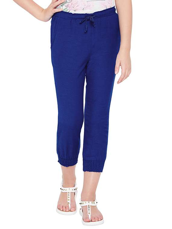 blue cotton capri - 15260684 - Zoom Image - 0