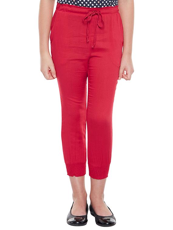 red cotton capri - 15260685 - Zoom Image - 0