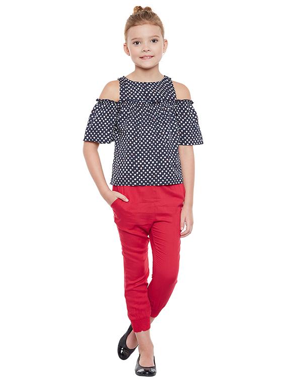 red cotton capri - 15260685 - Standard Image - 3