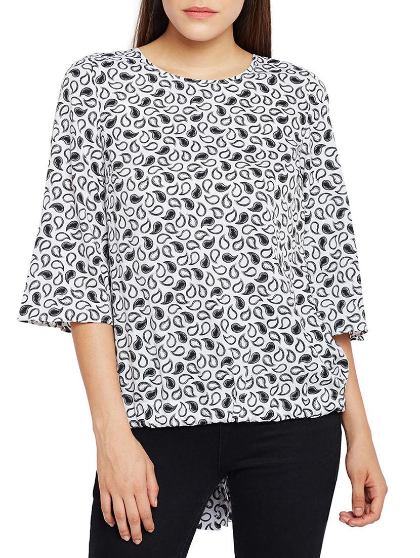 paisley open back and tie top - 15260845 - Zoom Image - 0