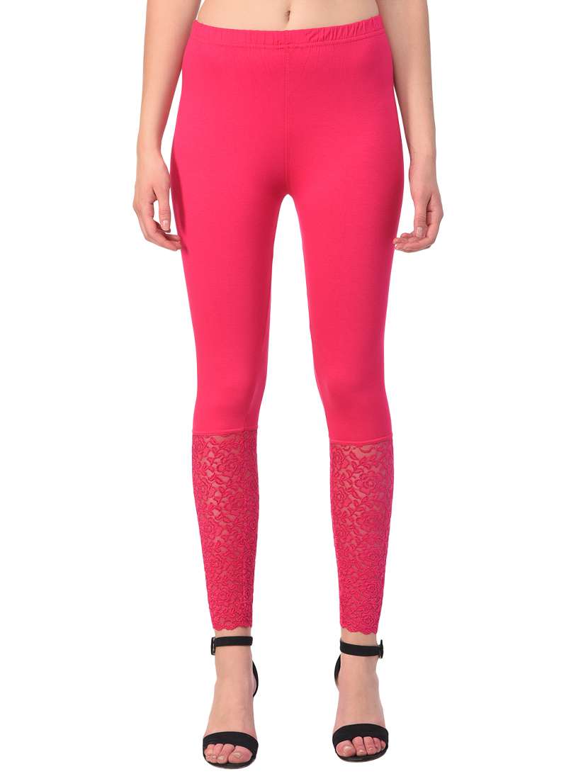 set of 2 multicolored solid leggings - 15260923 - Standard Image - 5