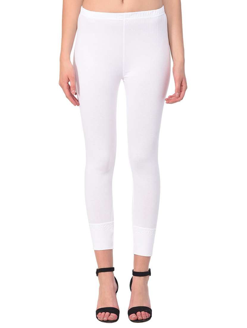 set of 2 multicolored solid leggings - 15260948 - Standard Image - 5