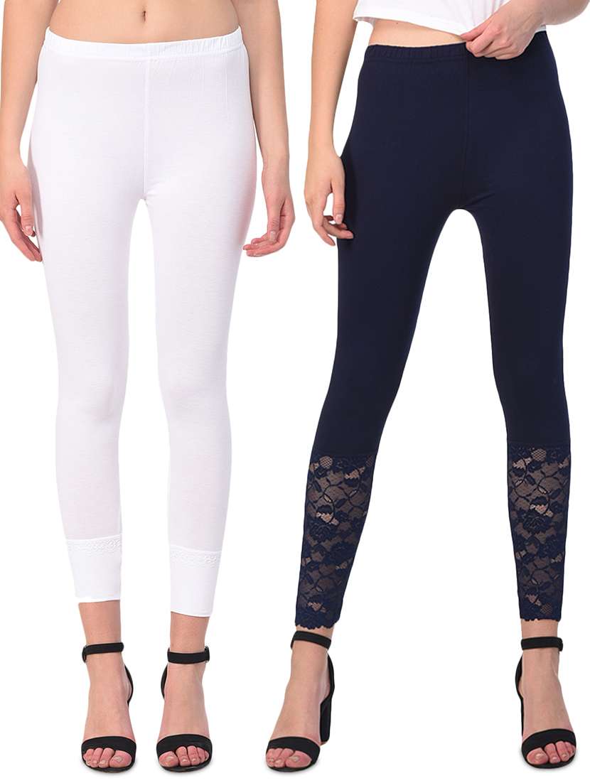 set of 2 multicolored solid legging - 15260953 - Zoom Image - 0