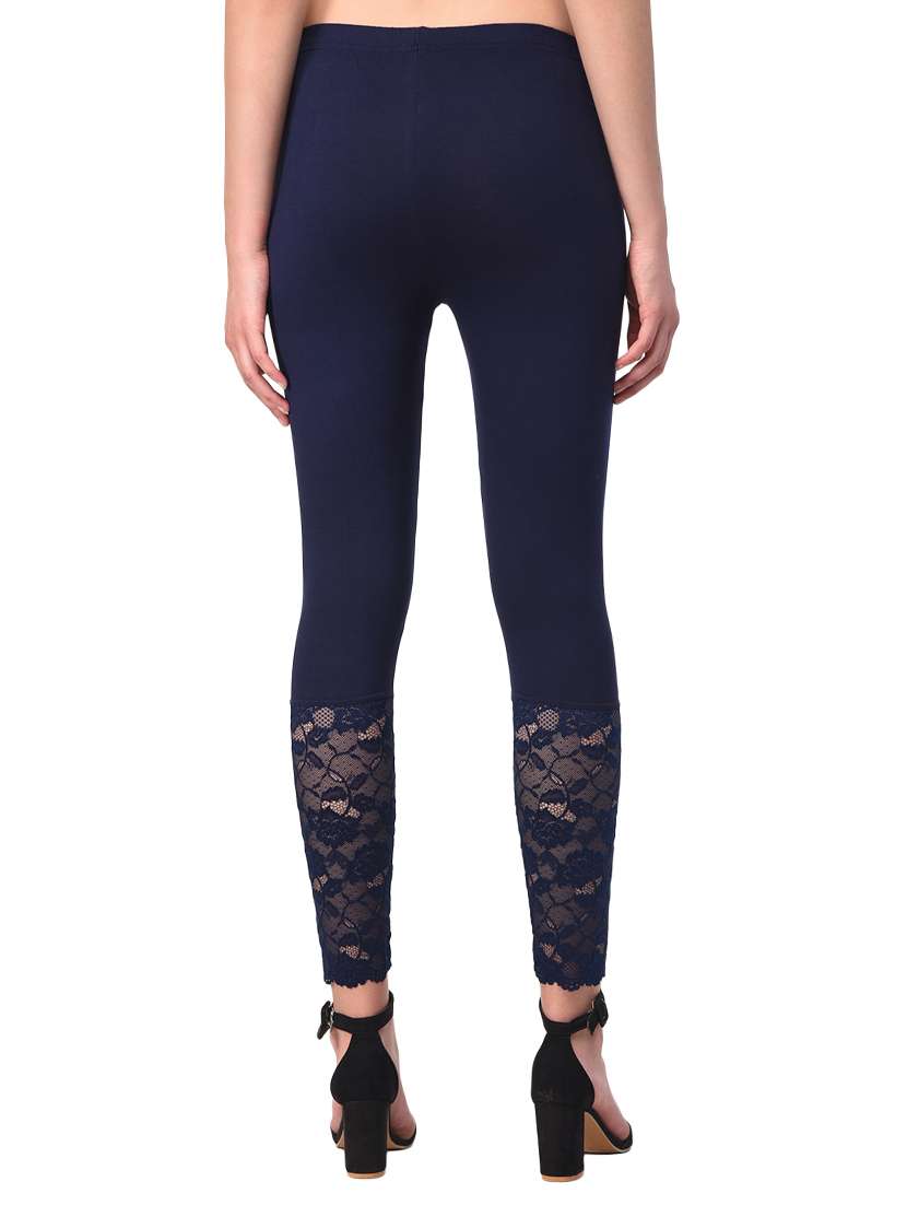 set of 2 multicolored solid leggings - 15260954 - Standard Image - 3