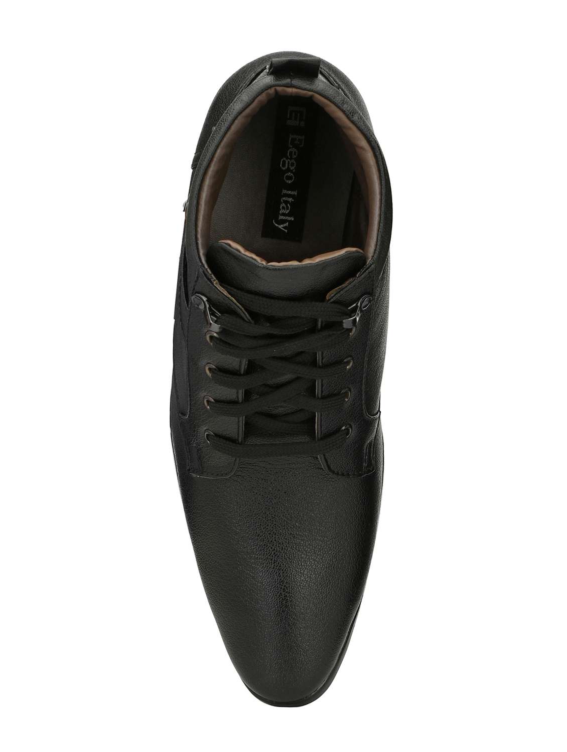 Black Leatherette Lace-up Derby - 15260959 -  Standard Image - 3