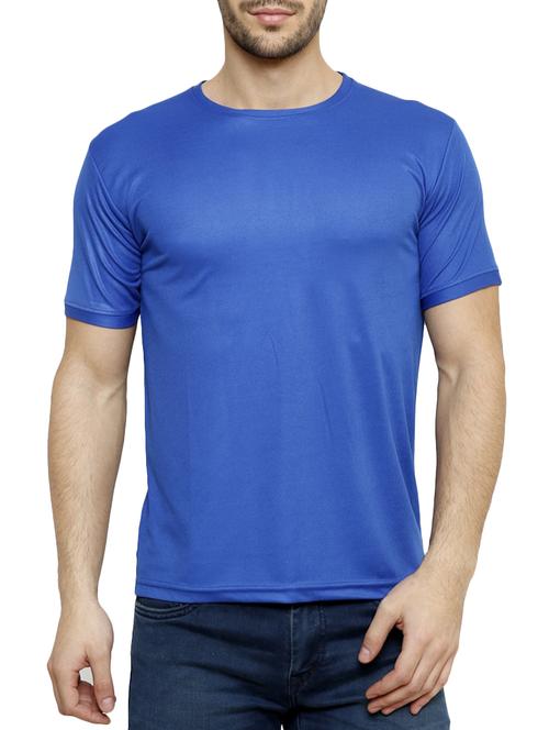 blue polyester tshirt - 15261393 -  Standard Image - 0