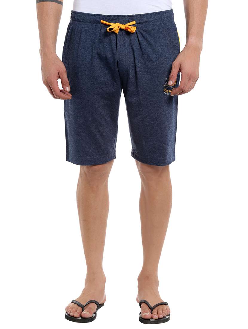 blue cotton shorts