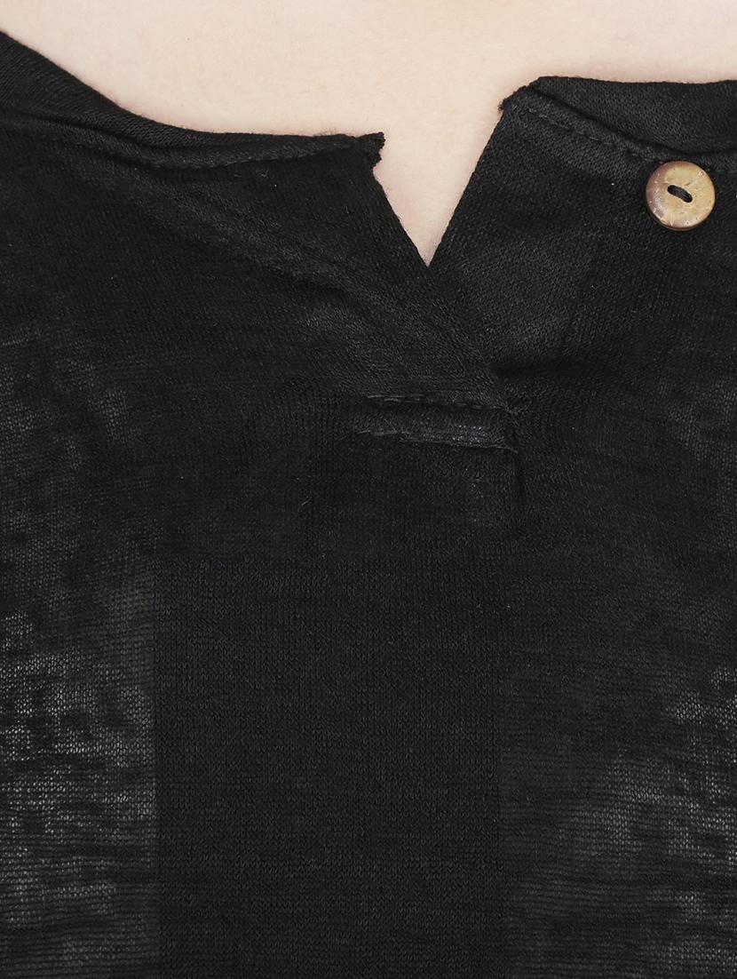 knitted notch neck top - 15262263 - Standard Image - 3