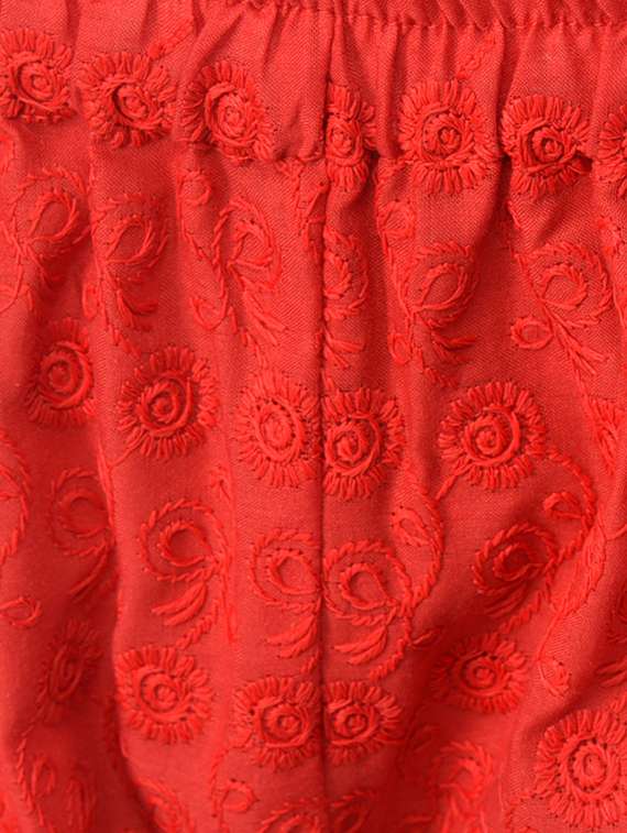 orange cotton combo palazzo - 15265279 - Standard Image - 8