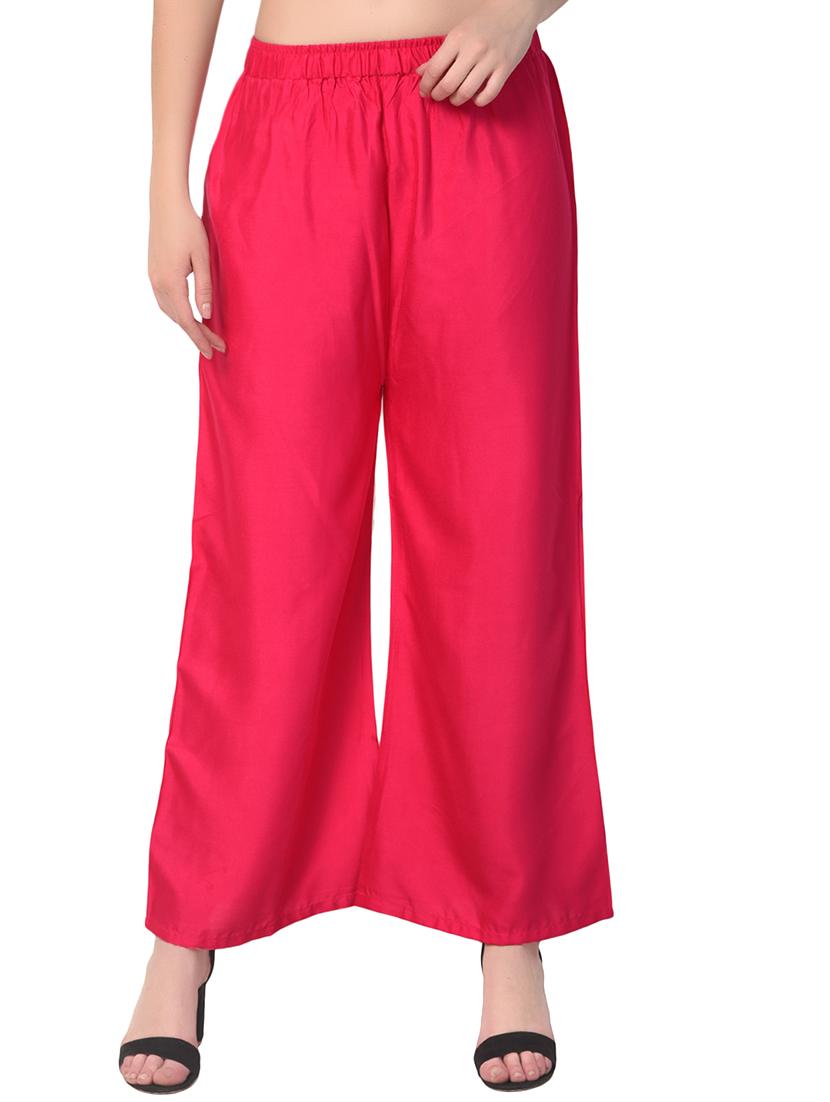 set of 2 multicolored solid palazzos - 15265280 - Standard Image - 5