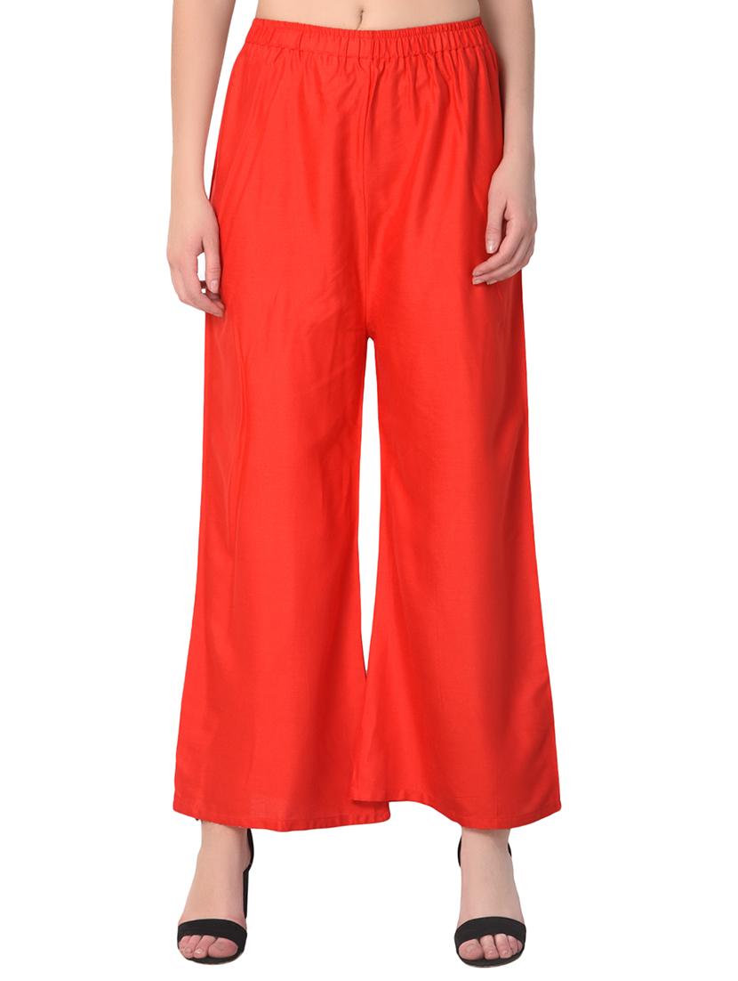 set of 2 multicolored solid palazzos - 15265288 - Standard Image - 5