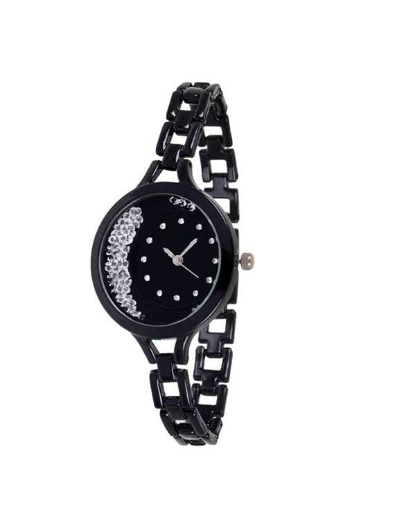 Buy online Surbhi Fashion Women's Black Metal Watch from watches