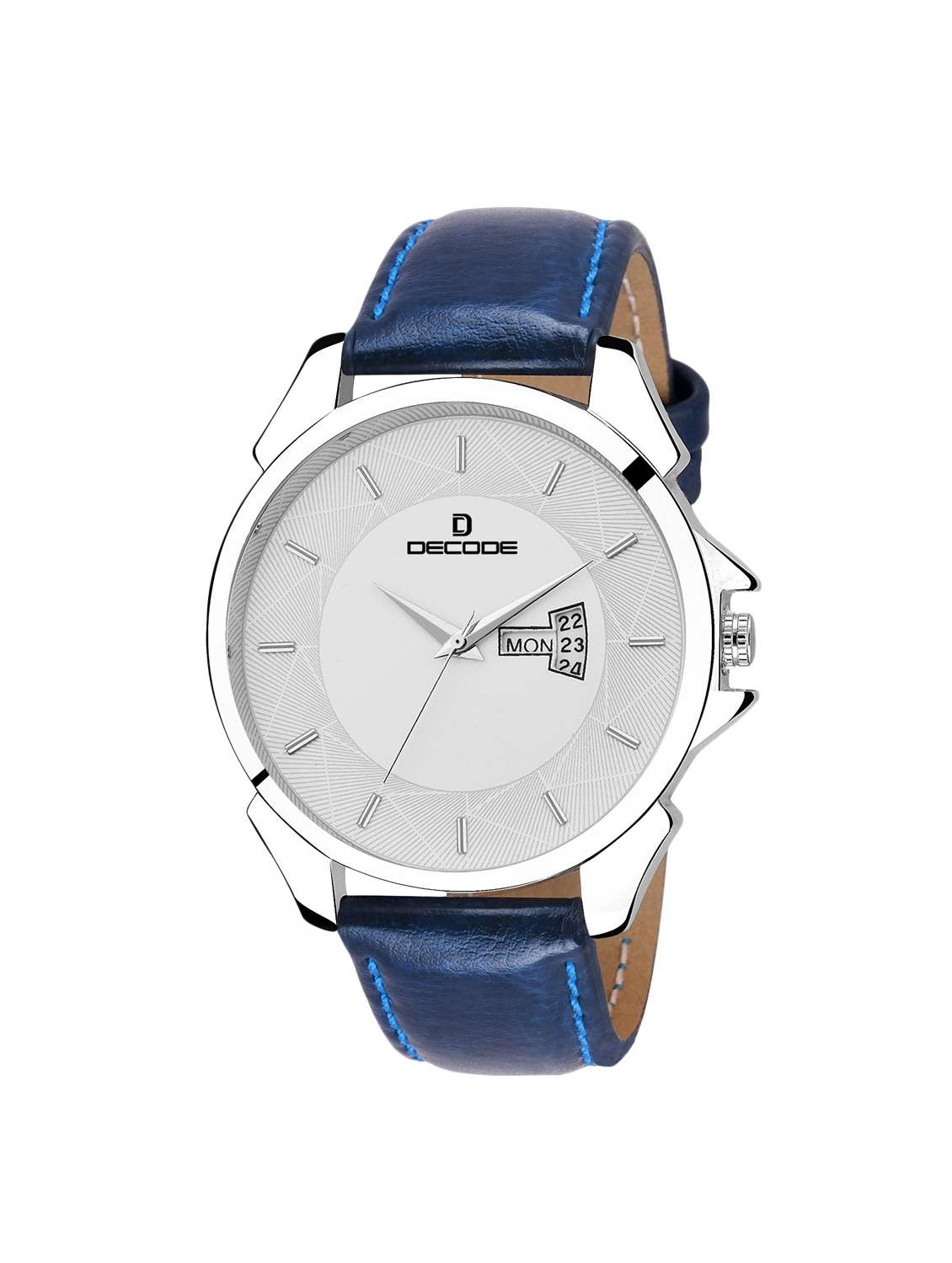 Buy online Decode Impact Dc9099 White Blue Strap Matrix Men's
