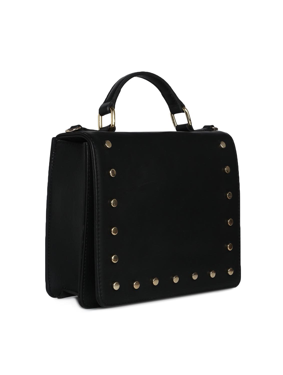 black leatherette (pu) sling bag - 15270244 - Standard Image - 3