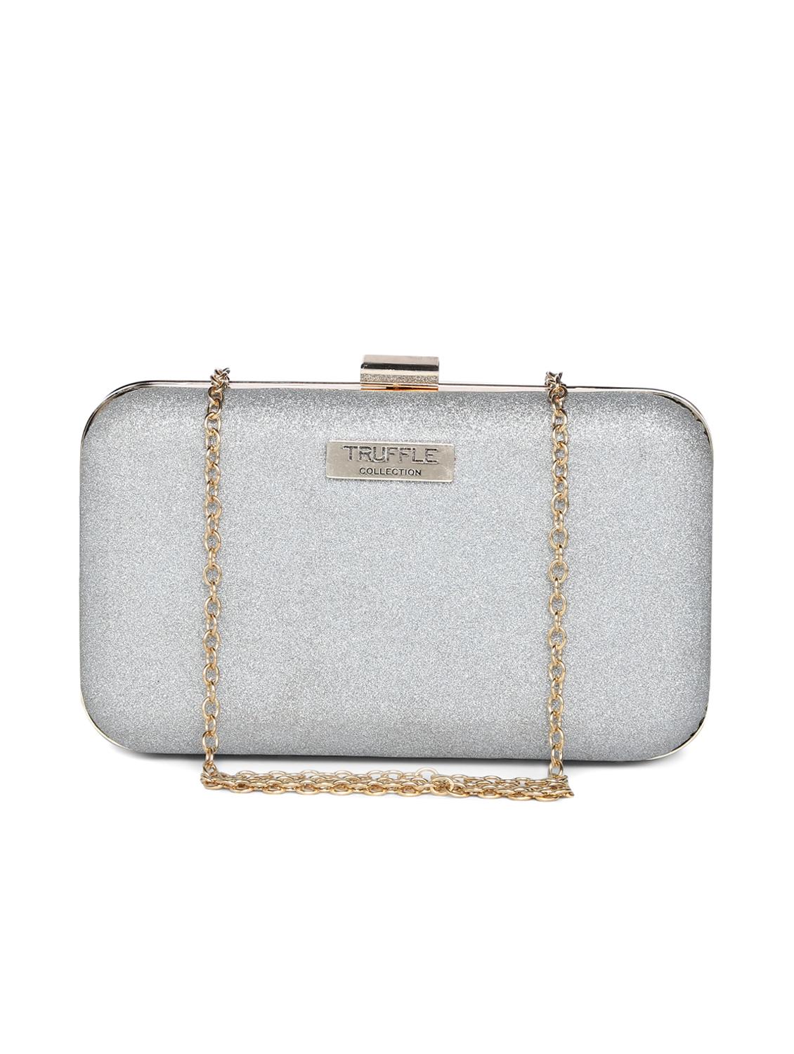 silver leatherette (pu) sling bag - 15270253 - Zoom Image - 0