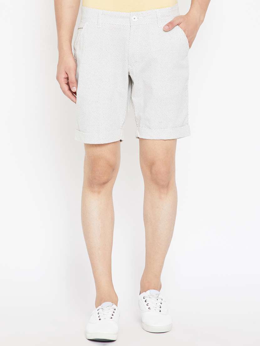 white cotton shorts