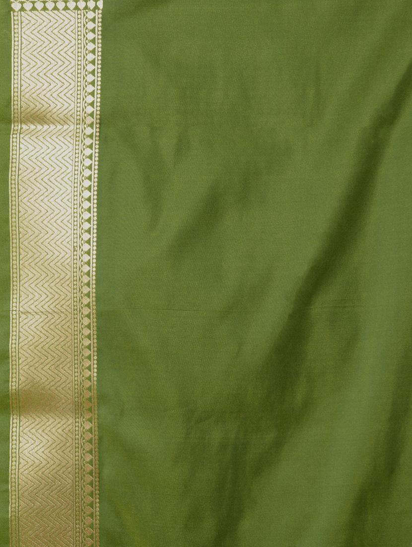zari floral banarasi saree with blouse - 15270624 - Standard Image - 3