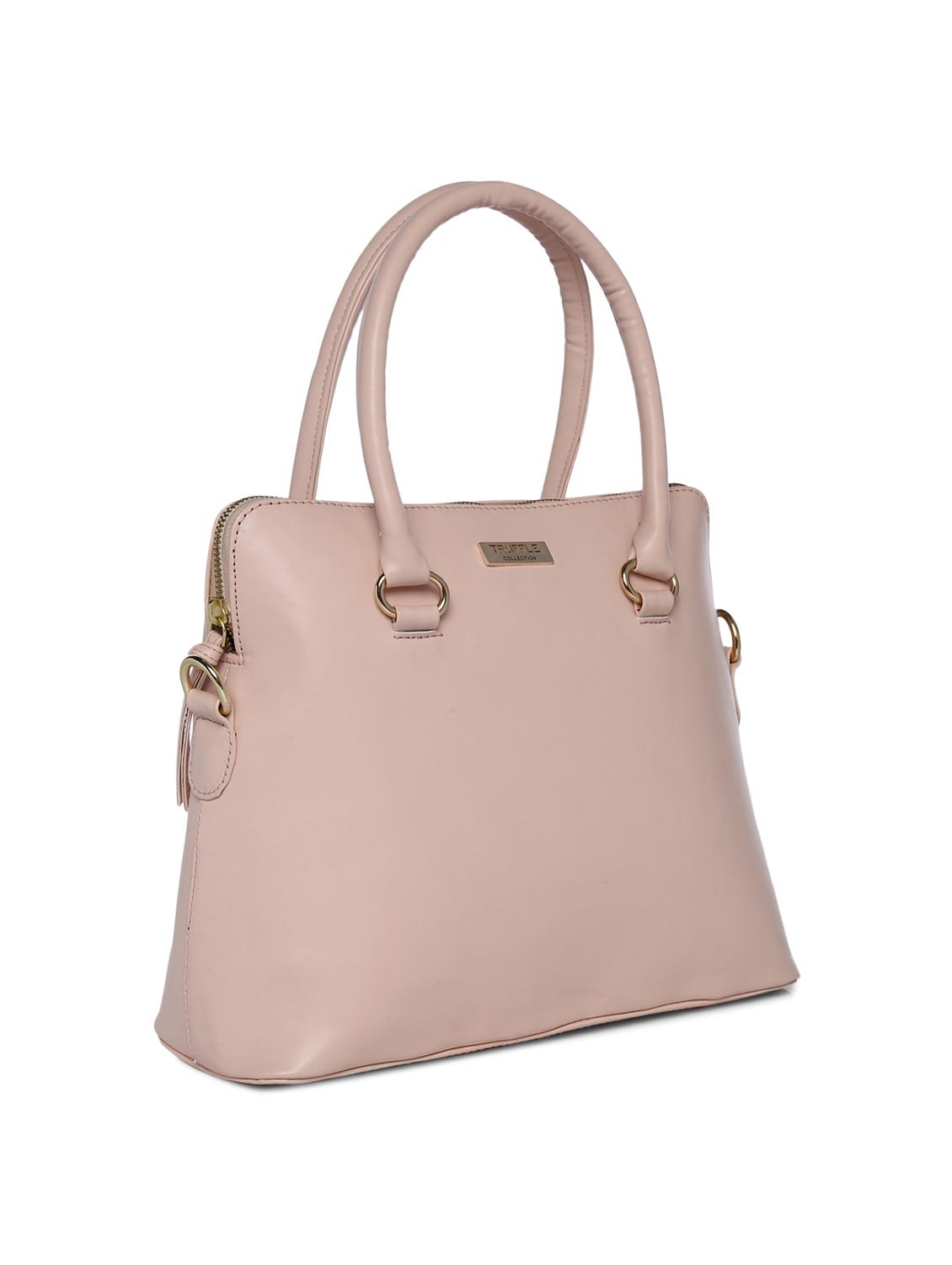 pink leatherette (pu) handbag - 15272173 - Standard Image - 3
