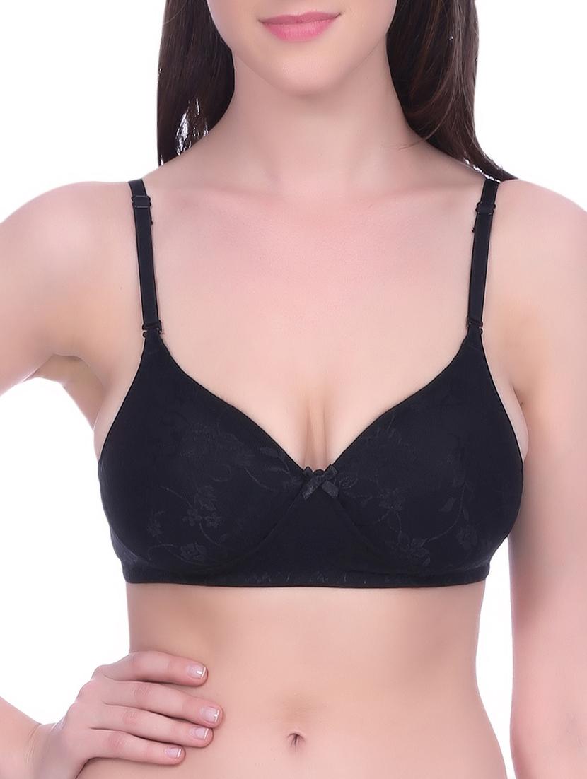 bow patch floral t-shirt bra - 15273272 - Zoom Image - 0