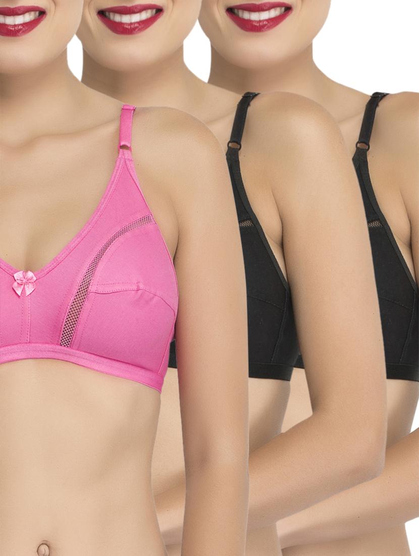 set of 3 cut and sew bra - 15279058 -  Zoom Image - 0