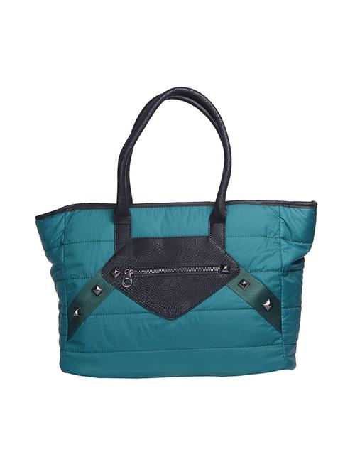 blue leatherette (pu) handbag - 15281647 -  Standard Image - 0
