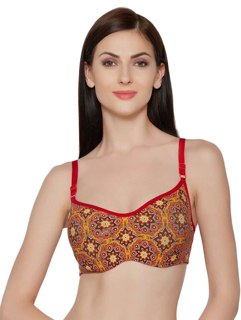yellow printed bra - 15282240 - Zoom Image - 0