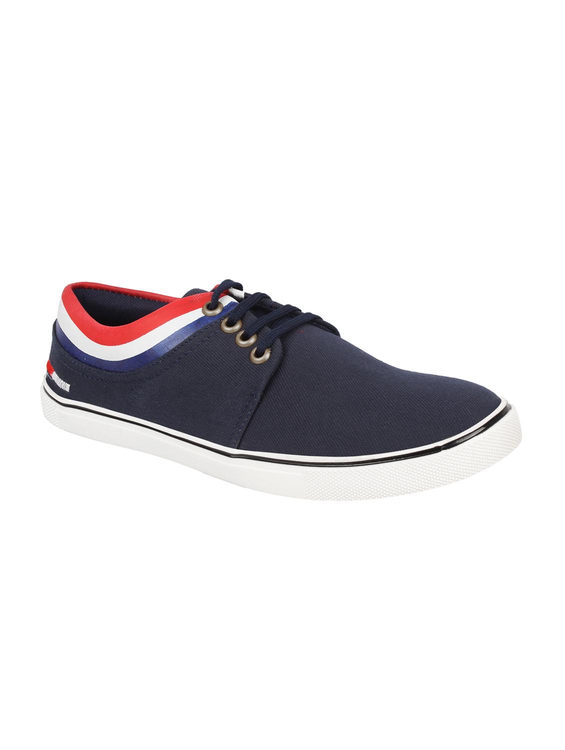 navy canvas lace up sneaker - 15287265 -  Zoom Image - 0