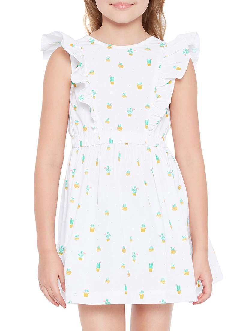 white cotton frock - 15291115 -  Zoom Image - 0
