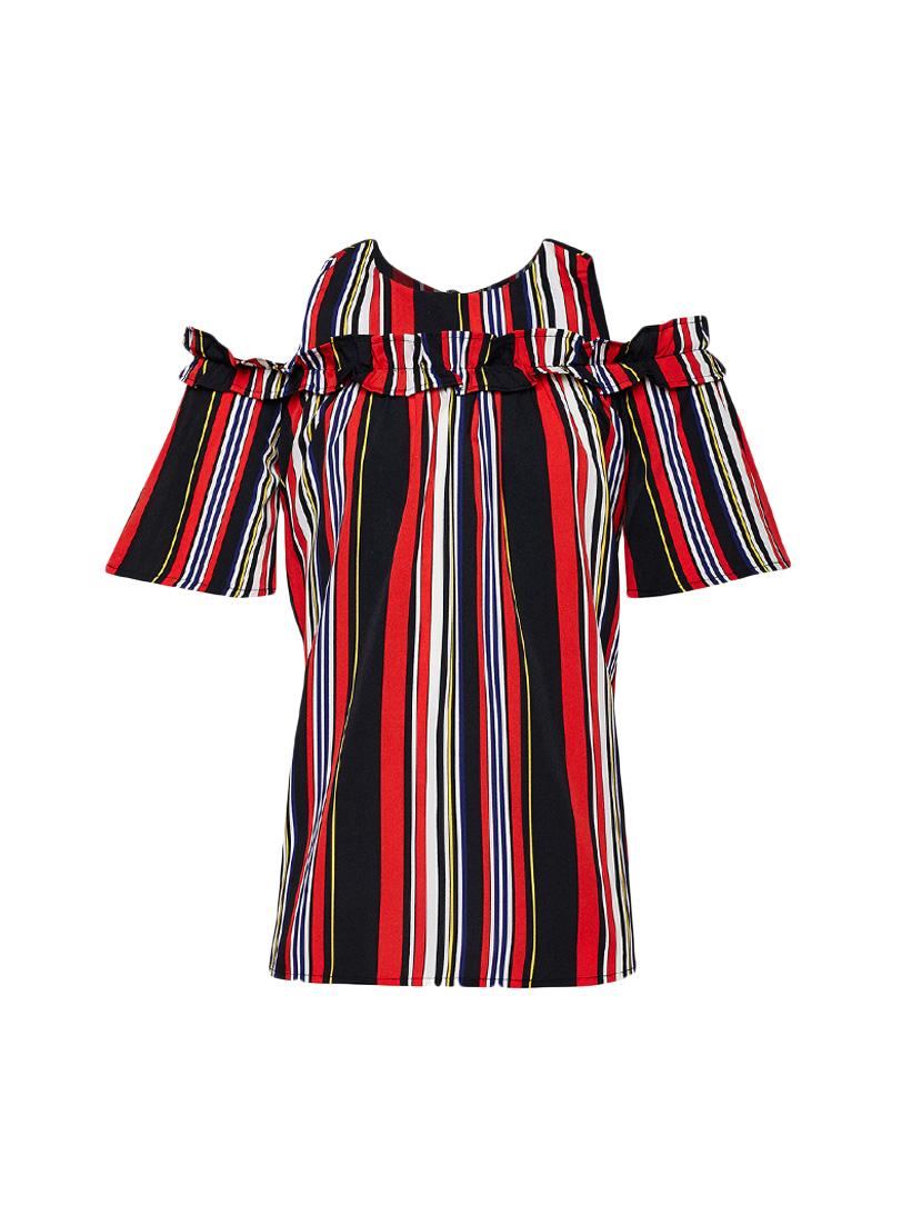 multi colored polyester frock - 15291125 - Zoom Image - 0