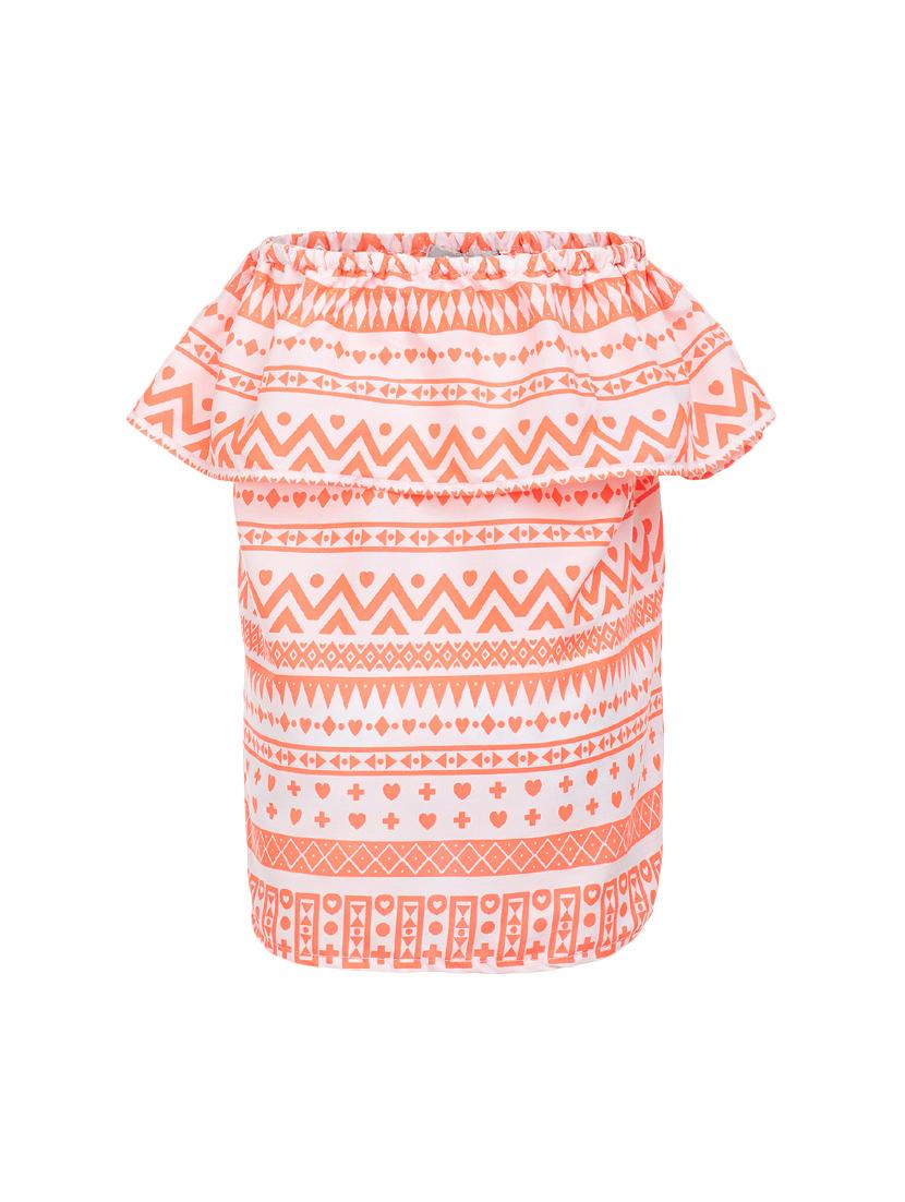 orange polyester top - 15291127 - Zoom Image - 0